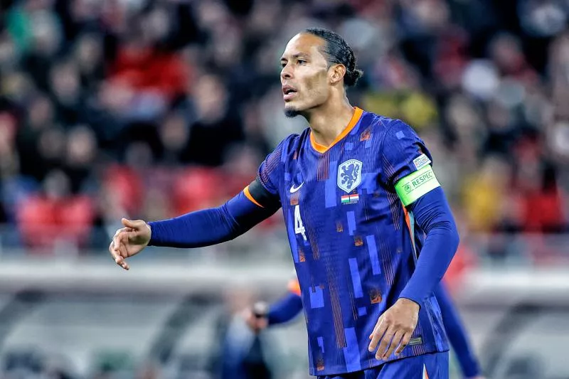 BUDAPEST, 11-10-2024 , Puskas Arena,  season 2024 / 2025 UEFA Nations League game between Hungary and The Netherlands and Hungary final score 1-1. Netherlands player Virgil van Dijk   - Photo by Icon Sport