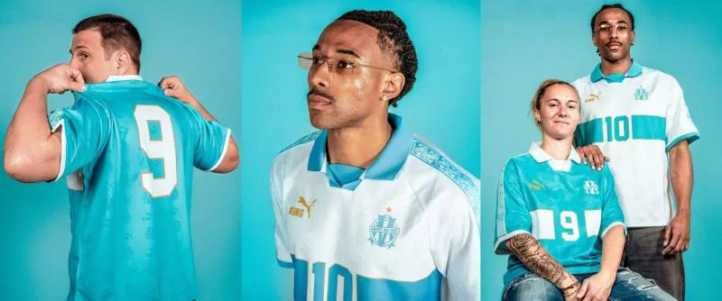 L&rsquo;Olympique de Marseille dévoile deux superbes maillots vintage avec PUMA King