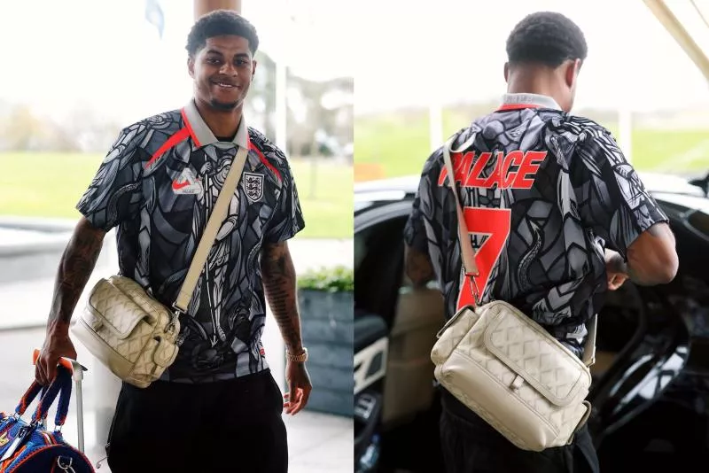Marcus Rashford dégaine un maillot Angleterre X Palace
