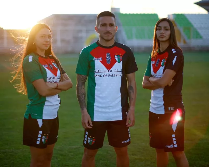 Le nouveau maillot du CD Palestino pour la Journée de la Terre