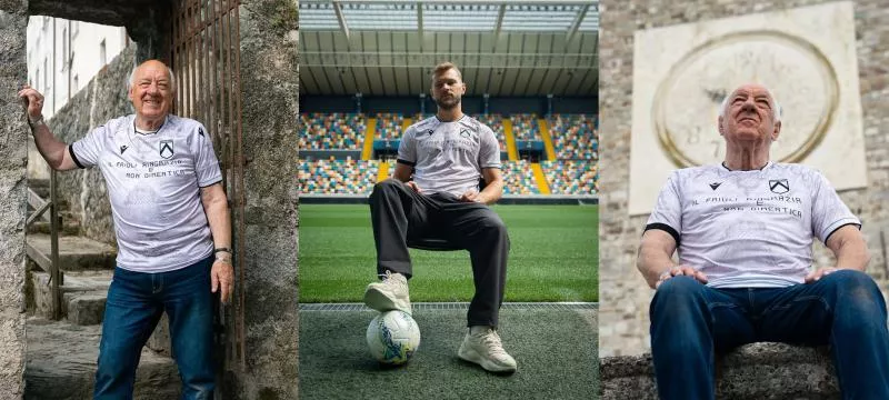 L&rsquo;Udinese sort un maillot commémoratif pour les 50 ans du séisme au Frioul