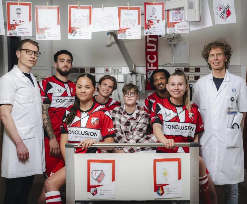 Le FC Utrecht collabore avec un hôpital pour enfants sur son nouveau maillot