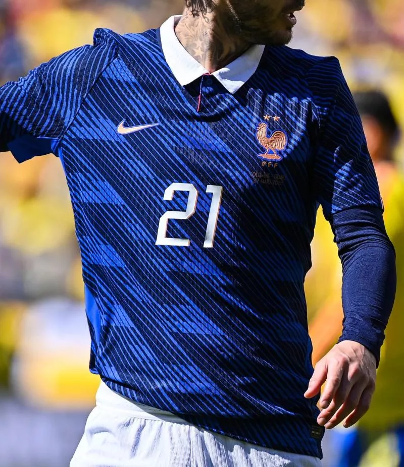 Illustration Lucas HERNANDEZ of France kit during friendly match between Colombia and France at Northwest Stadium on March 29, 2026 in Landover, United States. (Photo by Emilian Baldow/Icon Sport)   - Photo by Icon Sport