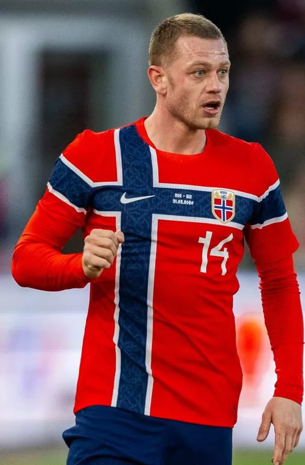 260331 Julian Ryerson of Norway during the international friendly football match between Norway and Switzerland on March 31, 2026 in Oslo.  Photo: Marius Simensen / BILDBYRÅN / COP 238 / VG0915 bbeng fotboll football soccer fotball träningslandskamp privatlandskamp landskamp international friendly norge norway schweiz switzerland sveits   - Photo by Icon Sport