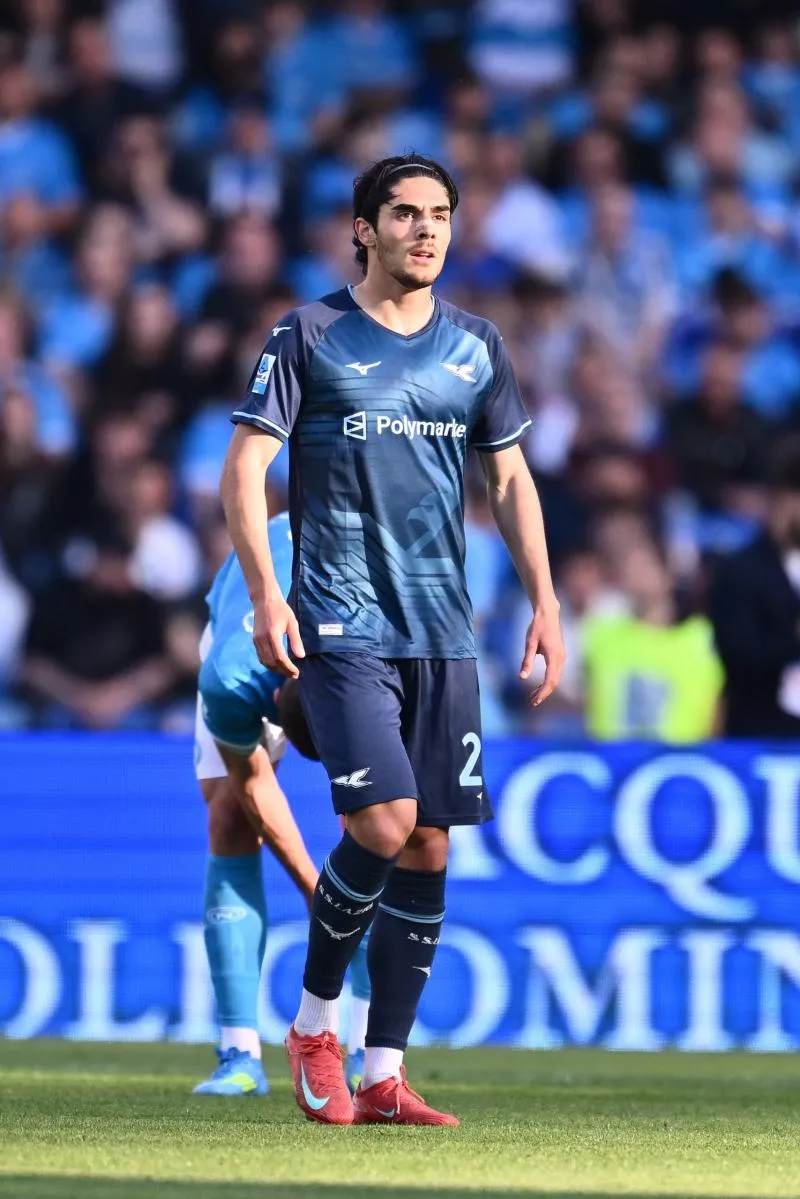 Matteo Cancellieri of S.S. Lazio celebrates after scoring the goal of 1-0 during the 33th day of the Serie A Championship between S.S.C. Napoli and S.S. Lazio at the Diego Armando Maradona Stadium on April 18, 2026 in Naples, Italy.  - Photo by Icon Sport