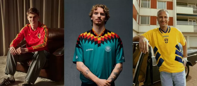 Adidas réédite plusieurs maillots iconiques de la Coupe du monde