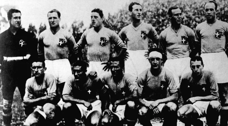 The Italian Football Team 1938 World Cup,Image: 503917898, License: Rights-managed, Restrictions: , Model Release: no, Credit line: Photoshot / Avalon   Photo by Icon Sport  - Photo by Icon Sport