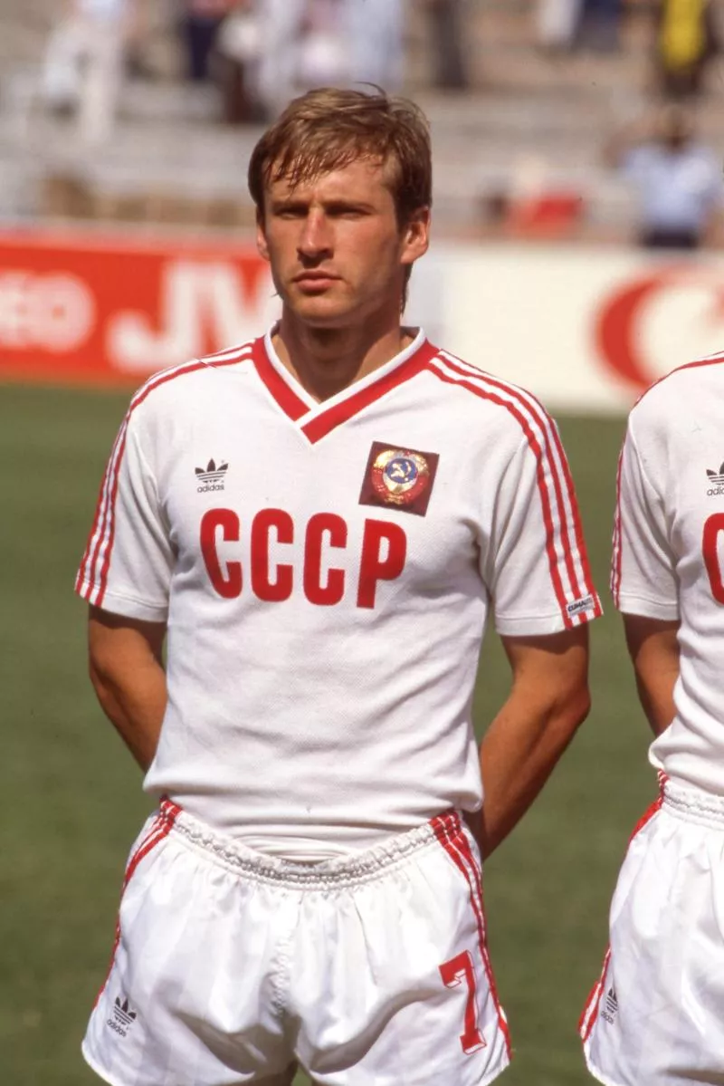 Ivan Yaremchuk of Soviet Union during the FIFA World Cup, Round of 16 match between Soviet Union and Belgium, at Estadio Nou Camp, Leon, Mexico on 15 June 1986 ( Photo by Max Colin / Onze / Icon Sport )  - Photo by Icon Sport