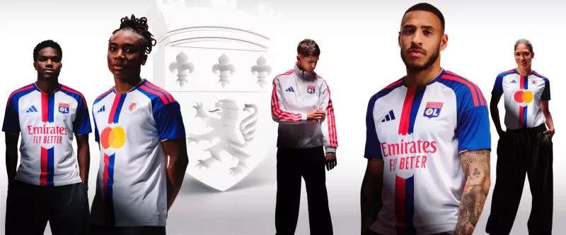 L&rsquo;Olympique lyonnais dévoile son nouveau maillot domicile pour 2026-2027