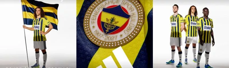 Le Fenerbahçe dégaine trois nouveaux maillots pour ses 120 ans