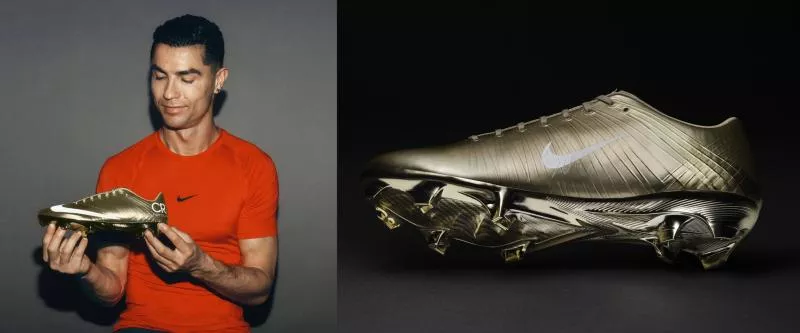 Cristiano Ronaldo reçoit une Mercurial dorée pour son record en Coupe du monde