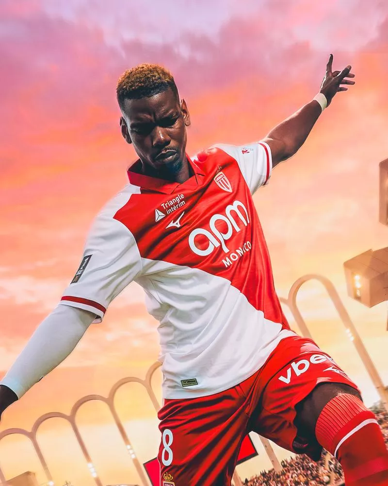 Le col polo revient sur le nouveau maillot domicile de l'AS Monaco
