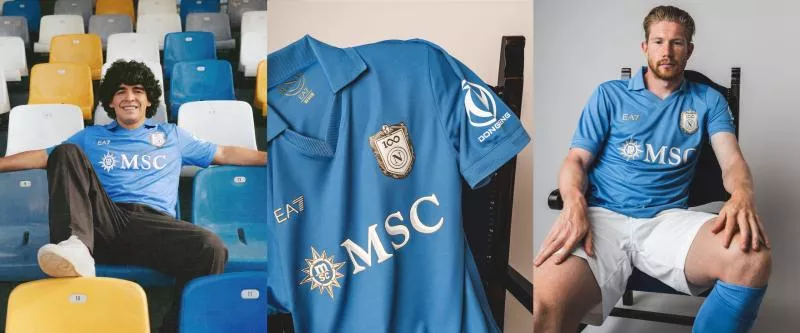 Naples dévoile un magnifique maillot domicile pour son centenaire