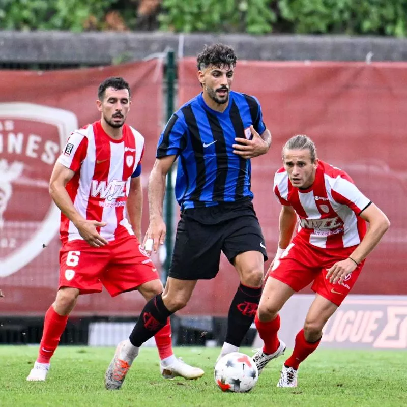 Jonathan RIVAS of Fleury during the Ligue 3 Betclic match between Cannes and Fleury on August 14, 2026 at Stade Pierre de Coubertin in Cannes, France. (Photo by Frederic Dides/Icon Sport) - Photo by Icon Sport