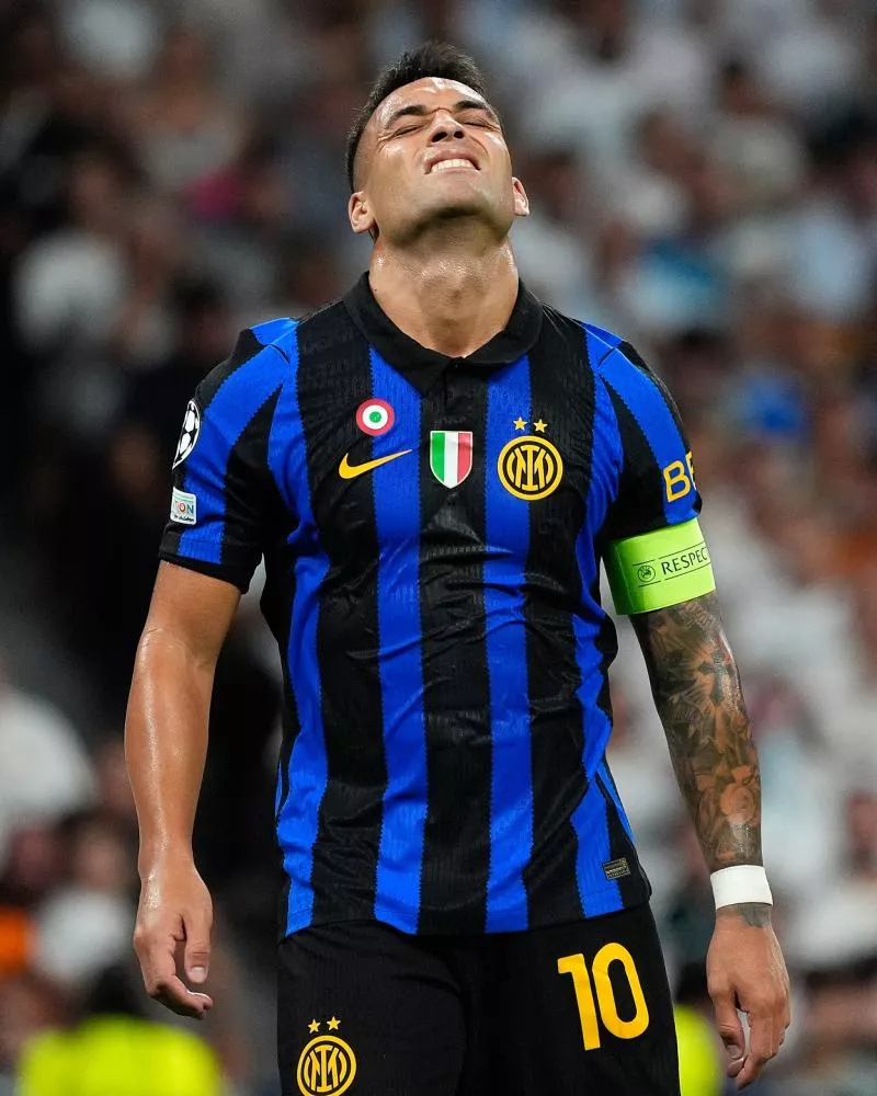 Football Club Internazionale Milano's Lautaro Martinez dejected during Champions League 2026/2027, League phase, Matchday 1 match. September 8, 2026 (ALTERPHOTOS/Acero)  - Photo by Icon Sport