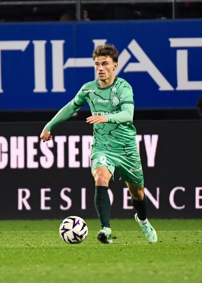 Lucas MARONNIER of Troyes during Ligue 1 McDonald's match between Troyes and Marseille at Stade de l'Aube on October 11, 2026 in Troyes, France. (Photo by Ewen Gavet/Icon Sport) - Photo by Icon Sport