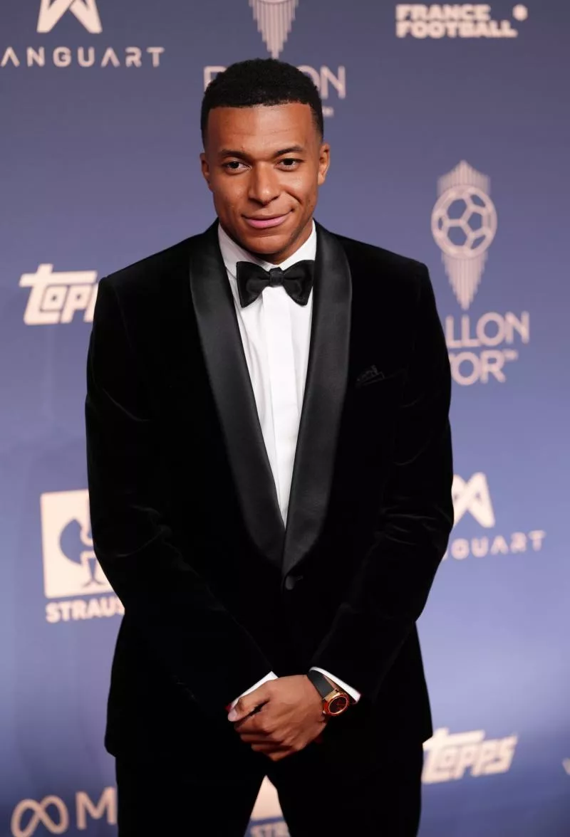 Real Madrid's Kylian Mbappe arriving on the red carpet ahead of the 70th annual Ballon d'Or ceremony at the London Palladium Theatre. Picture date: Monday October 26, 2026. - Photo by Icon Sport