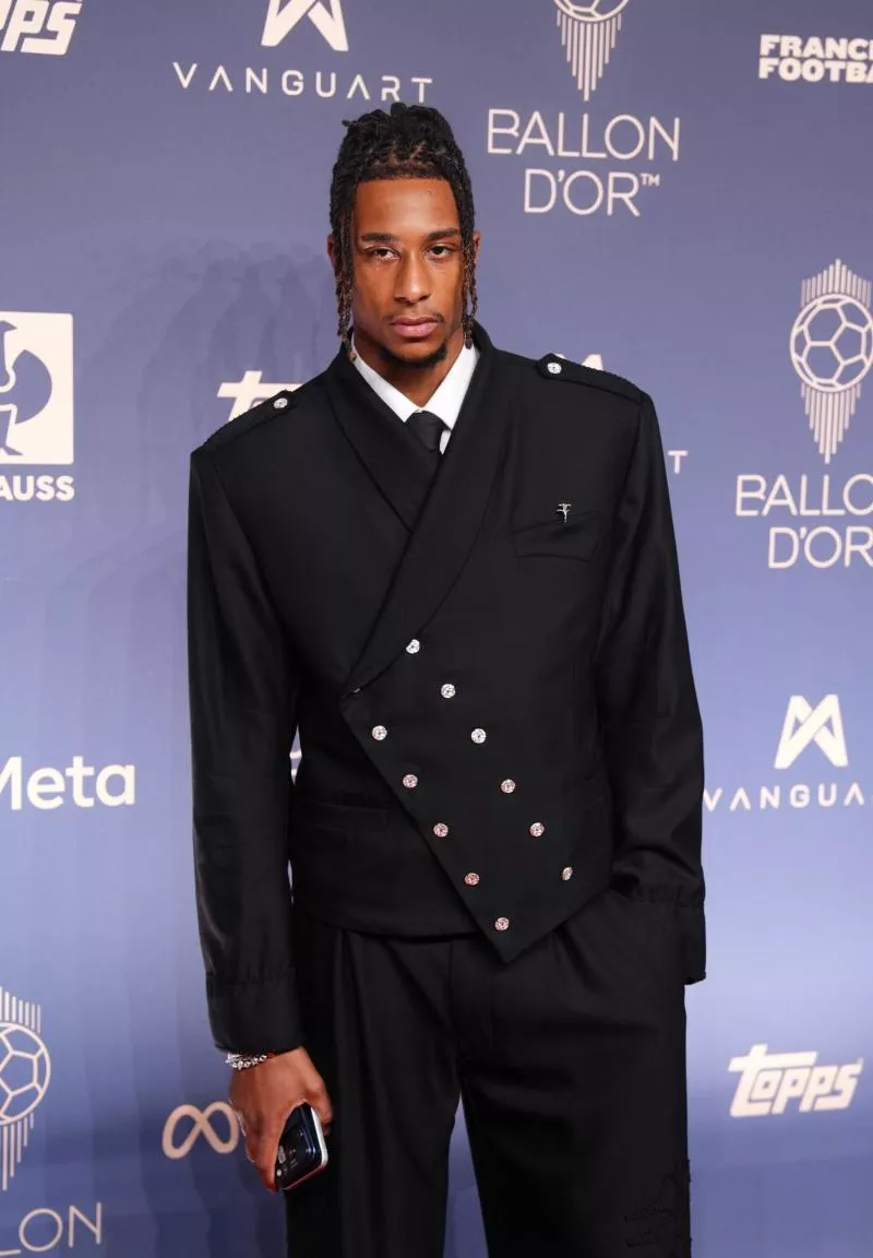 Bayern Munich's Michael Olise arriving on the red carpet ahead of the 70th annual Ballon d'Or ceremony at the London Palladium Theatre. Picture date: Monday October 26, 2026. - Photo by Icon Sport